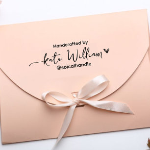 ハンドメイド(カスタム文字) +名前フェミニン, セルフインキングスタンプ