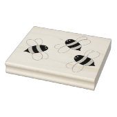ハンドメイド&デコレーションのための3匹のハチ ラバースタンプ (スタンプ)