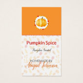 ハンドメイド バス＆ボディ ラベル パンプキンスパイス | ギフトタグ (正面)