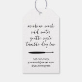 ハンドメイド ラブ かぎ針編み ギフトタグ (裏面)