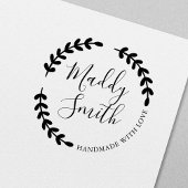 ハンドメイド ラブ wreath カスタム 名前 セルフインキングスタンプ