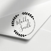 ハンドメイド ラブ wreath カスタム 名前 セルフインキングスタンプ