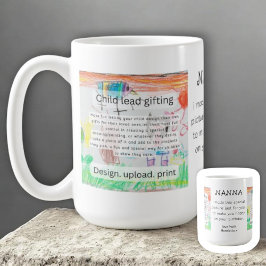 ハンドメイド 子供の絵 色とりどり クリエイティブ ギフト コーヒーマグカップ