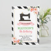 ハンドメイド 手作り 縫製 パーティー 招待状 (スタンド正面)