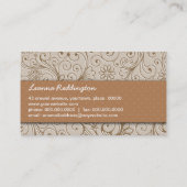 ハンドメイドCraftersの花柄 名刺 (裏面)