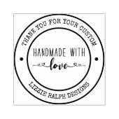 ハンドメイドwithラブサンキューカスタム ラバースタンプ (インプリント)