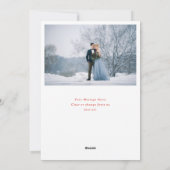 ハンドメリーレタリング冬の新婚 シーズンカード (裏面)