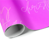 ハンドメリ書ークリスマスおもしろいグラデーションエレガント ラッピングペーパー (ロールコーナー)