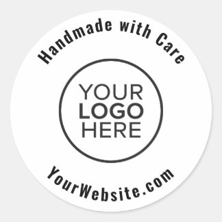 ハンドメ気にドカスタムのロゴ ラウンドシール