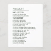 ハンドモデル、ネイリスト、ネイルサロン チラシ (裏面)