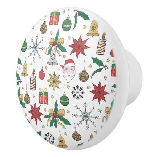 ハンドユニークドーンクリスマスドドルズデザイン セラミックノブ (右)