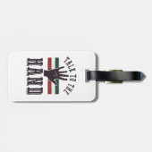 ハンドユーモア動揺してに向かって話す ラゲッジタグ (裏面横)