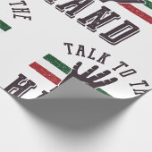 ハンドユーモア動揺してに向かって話す ラッピングペーパー