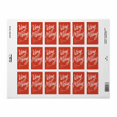 ハンドラはっきりしたンタートリメリーーホリデイレッド ラベル (フルシート)