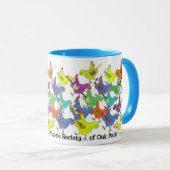 ハンドルおよび縁の色のFRUSOPのマグ マグカップ (正面右)