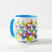 ハンドルおよび縁の色のFRUSOPのマグ マグカップ (正面左)