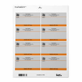 ハンドルと気にカスタムのロゴの事業出荷 ラベル (フルシート)