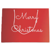 ハンドルモダン付きクリスマス抱き枕 ラージペーパーバッグ (正面)