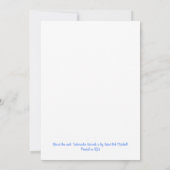 ハンドルーズ絵を描ウォーターカラーアジサイフローラ サンキューカード (裏面)