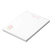 ハンドルーズ絵を描ウォーター色のバラフローラ ノートパッド (回転)