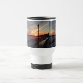 ハンドル付き日没の写真の美しいタンブラー トラベルマグ (中央)