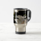 ハンドル付タンブラー、蓋、ストロー、ステンレス トラベルマグ (正面右)