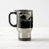 ハンドル付タンブラー、蓋、ストロー、ステンレス トラベルマグ (左)