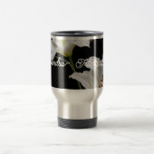 ハンドル付タンブラー、蓋、ストロー、ステンレス トラベルマグ (中央)