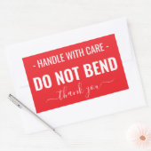 ハンドル付気にき – 曲げなし 長方形シール (封筒)