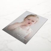 ハンドレタはっきりしたードフォイルJoyフォトホリデーカード 箔シーズンカード (回転した状態)