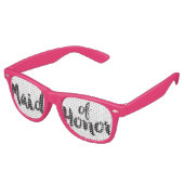 ハンドレタメイド・オブ・オーナー（花嫁付き添い人）スワッグパーティー眼鏡 レトロサングラス (アングル)