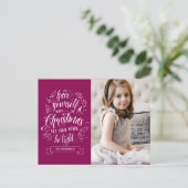 ハンドレタメリーー李クリスマスホリデー シーズンポストカード (スタンド正面)