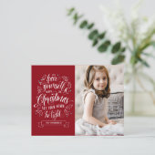 ハンドレタメリーー李クリスマスホリデー シーズンポストカード (スタンド正面)