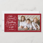 ハンドレタメリーー李氏クリスマス片面 シーズンカード (正面)