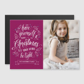 ハンドレタメリーー李氏クリスマス磁気カード (正面/裏面)