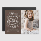 ハンドレタメリーー李氏クリスマス磁気カード (正面/裏面)