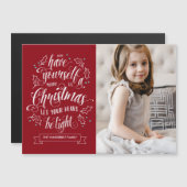 ハンドレタメリーー李氏クリスマス磁気カード (正面/裏面)