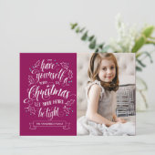 ハンドレタメリーーLi'lクリスマス1フォトホリデー シーズンカード (スタンド正面)