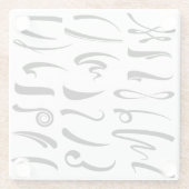 ハンドレタリングアンダーラインコースター ガラスコースター (裏面)