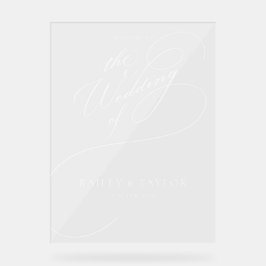 ハンドレタリング結婚ズ アクリルサイン