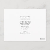 ハンドレタリング ベイビー フォト モダン 誕生 お礼 ポストカード (裏面)