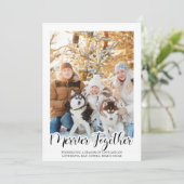 ハンドレタリング Merrier Together 縦型 写真入り (スタンド正面)