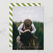 ハンドレターウォーミングスホリデーフォトカード シーズンカード (正面/裏面)