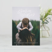 ハンドレターウォーミングスホリデーフォトカード シーズンカード (スタンド正面)