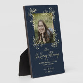 ハンドレターシックなフローリッシュネ結婚ビーズメムラルP フォトプラーク (側面)