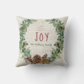 ハンドレタージョイファミリーナチュラルホリデーリース クッション (裏面)