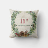 ハンドレタージョイファミリーナチュラルホリデーリース クッション (正面)