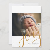 ハンドレタージョイフォトホリデー招待状 シーズンカード (正面)