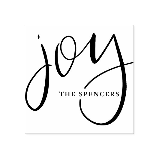 ハンドレタージョイ名前をカスタムする ラバースタンプ (インプリント)