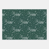 ハンドレタートトリオクリスマスラッピング紙 ラッピングペーパーシート (正面)